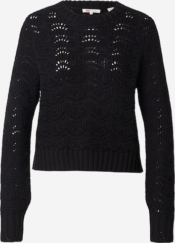 LEVI'S ®Pulover 'Hope Crochet Pullover' - crna boja: prednji dio