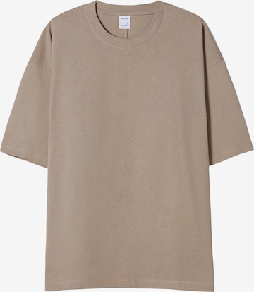 T-Shirt Bershka en gris : devant