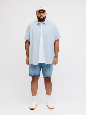 Jack & Jones Plus Regular fit Srajca 'JJEBreeze' | modra barva