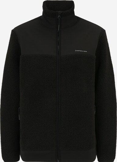 Jachetă  fleece 'Everyday' Kapten & Son pe negru / alb, Vizualizare produs