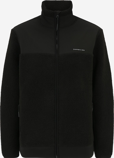 Kapten & Son Sweater majica 'Teddy Fleece' u crna / bijela, Pregled proizvoda
