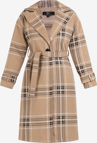 faina Mantel in Beige: Vorderseite