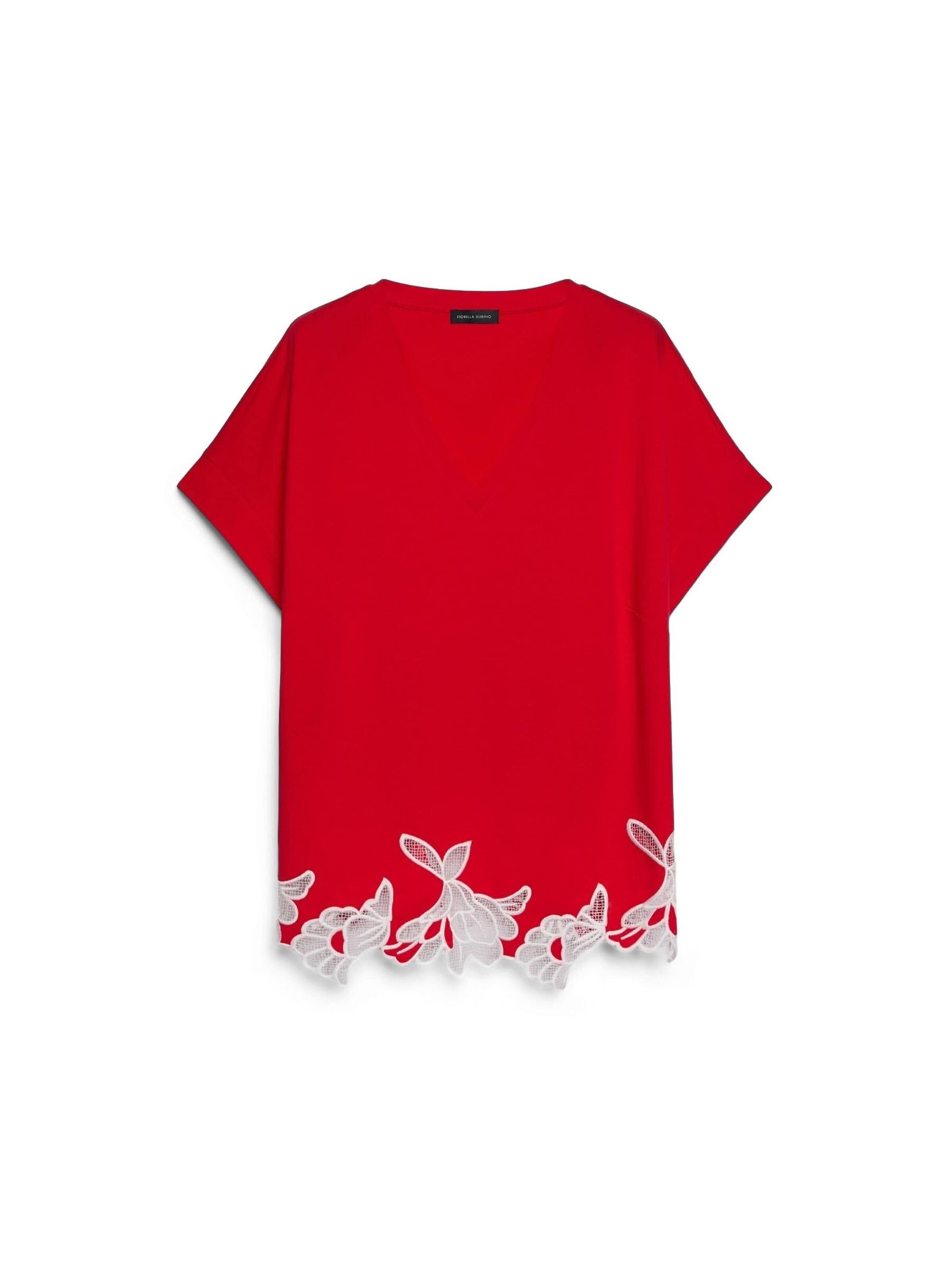 Fiorella Rubino - Camiseta en rojo: frente