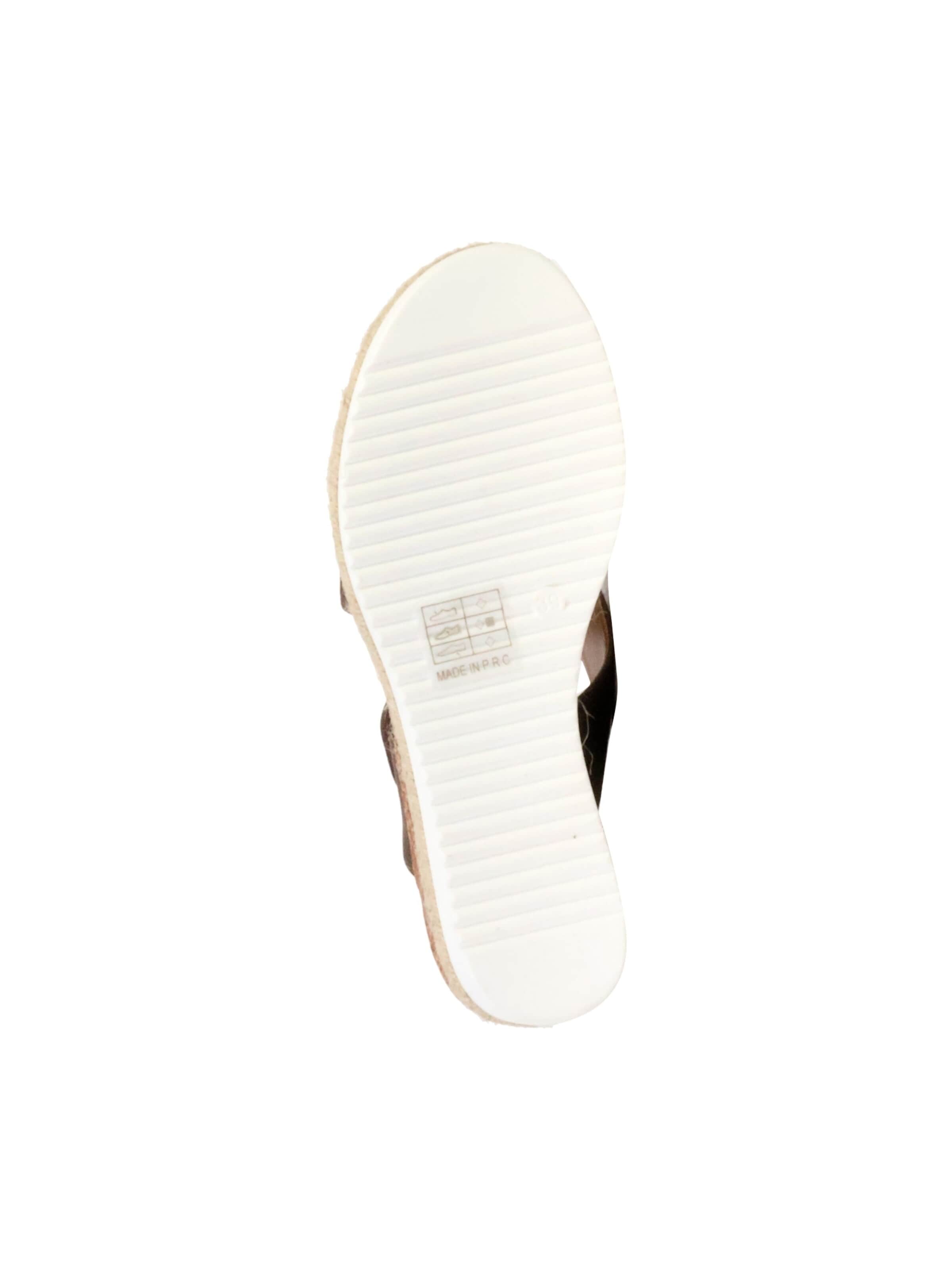 Sandales 'Sandalen mit Keilabsatz und Riemchen' Super Mode en marron