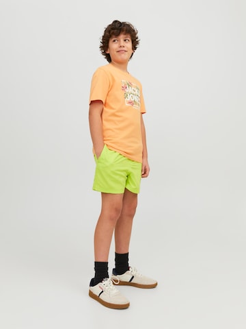 Jack & Jones Junior شورت سباحة 'Fiji' بلون أخضر