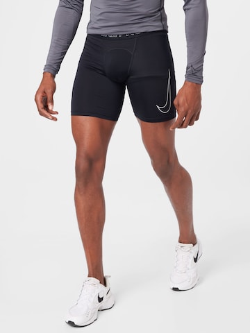 NIKE Skinny Sportovní spodní prádlo – černá: přední strana
