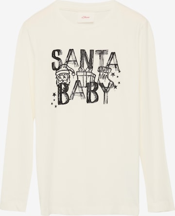 s.Oliver Shirt in Beige: voorkant