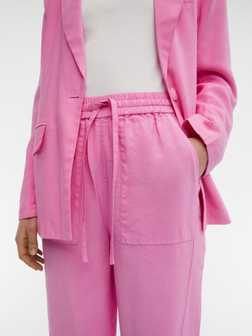OBJECT Široke hlačnice Hlače 'PRIMULA' | roza barva