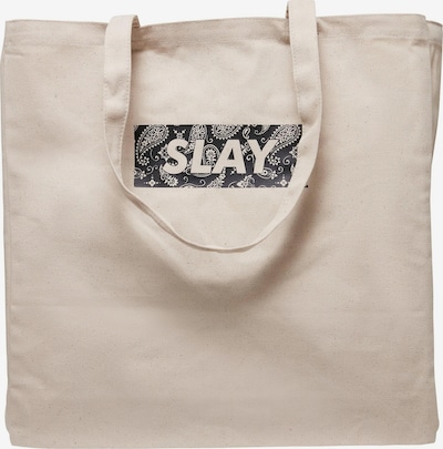 Plase de cumpărături 'Slay' Mister Tee pe negru / alb lână, Vizualizare produs