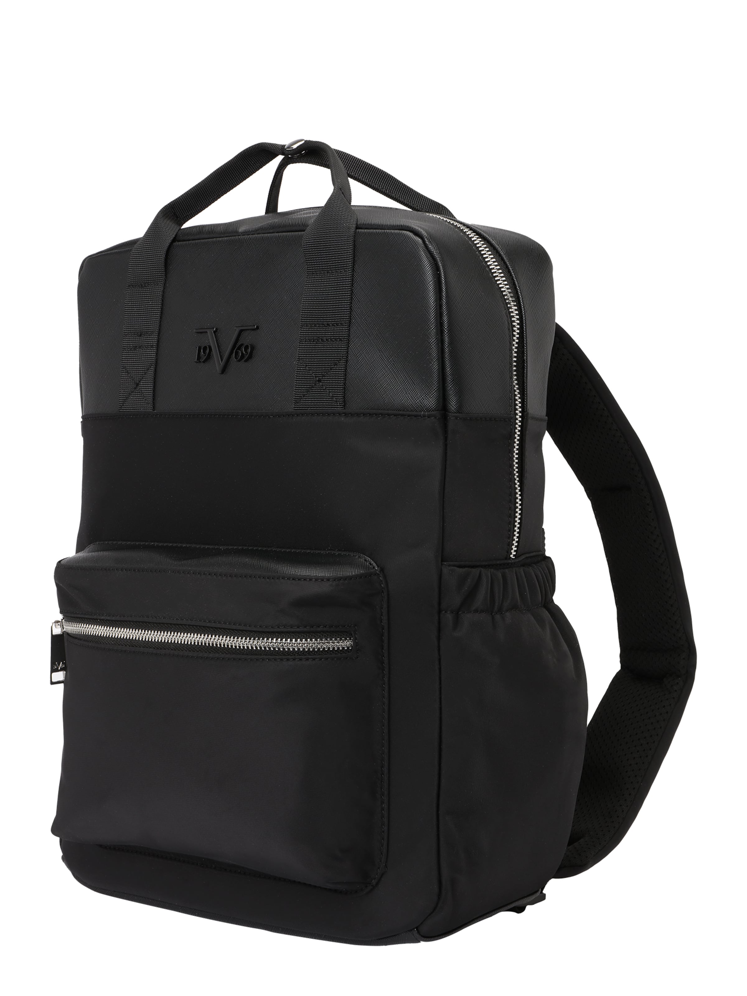 19V69 ITALIA Rugzak 'BARDO by Versace' in Zwart: voorkant