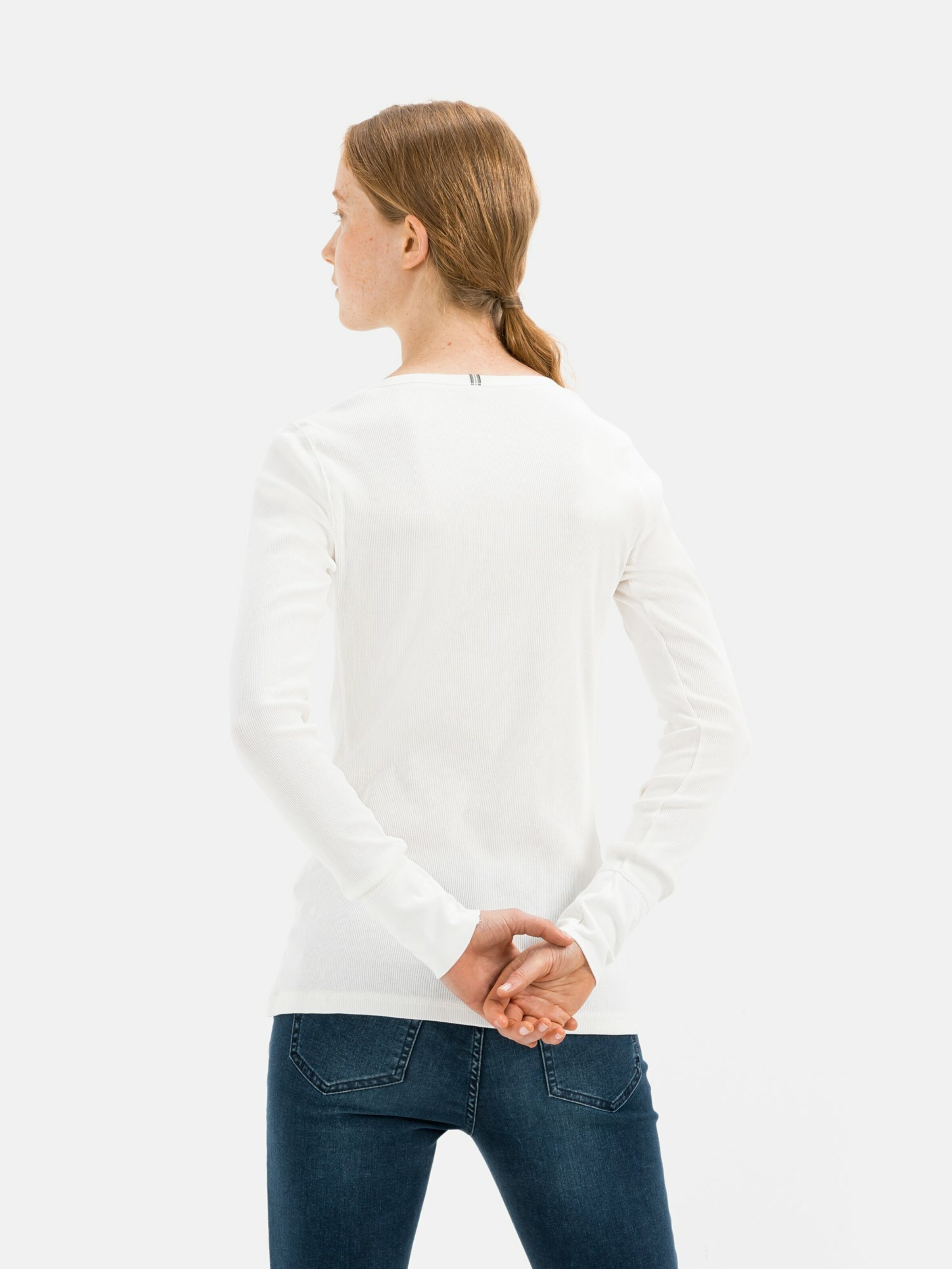 Frauen Shirts & Tops CAMEL ACTIVE Langarmshirt Henley aus Organic Cotton in Weiß - PX89783 Frauen Shirts & Tops CAMEL ACTIVE Langarmshirt Henley aus Organic Cotton in Weiß - PX89783