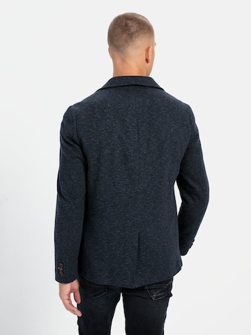 CAMEL ACTIVE Regular Fit 2-Knopf Sakko in melierter Optik in Blau