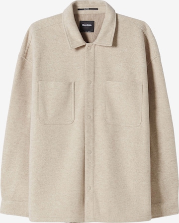 Veste mi-saison Bershka en beige : devant