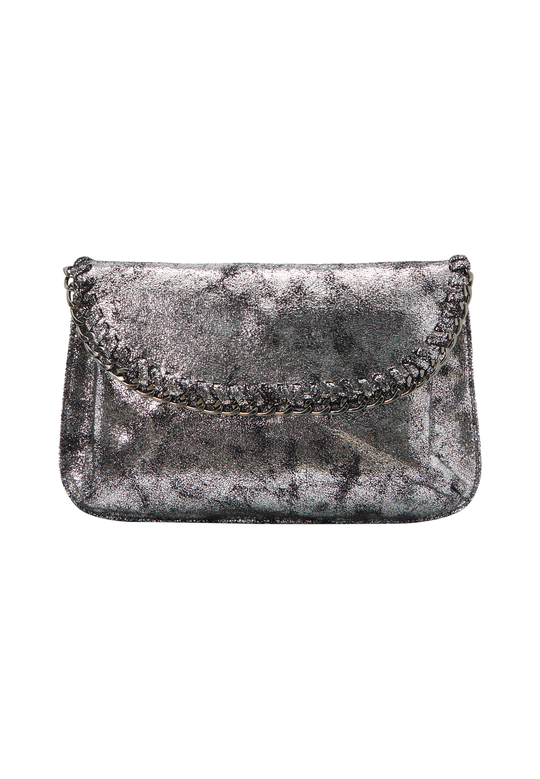 Pochette myMo at night en argent : devant