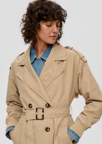 s.Oliver Between-Seasons Coat in Beige