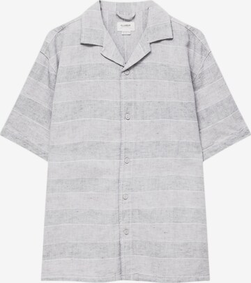 Pull&Bear Regular fit Overhemd in Grijs: voorkant