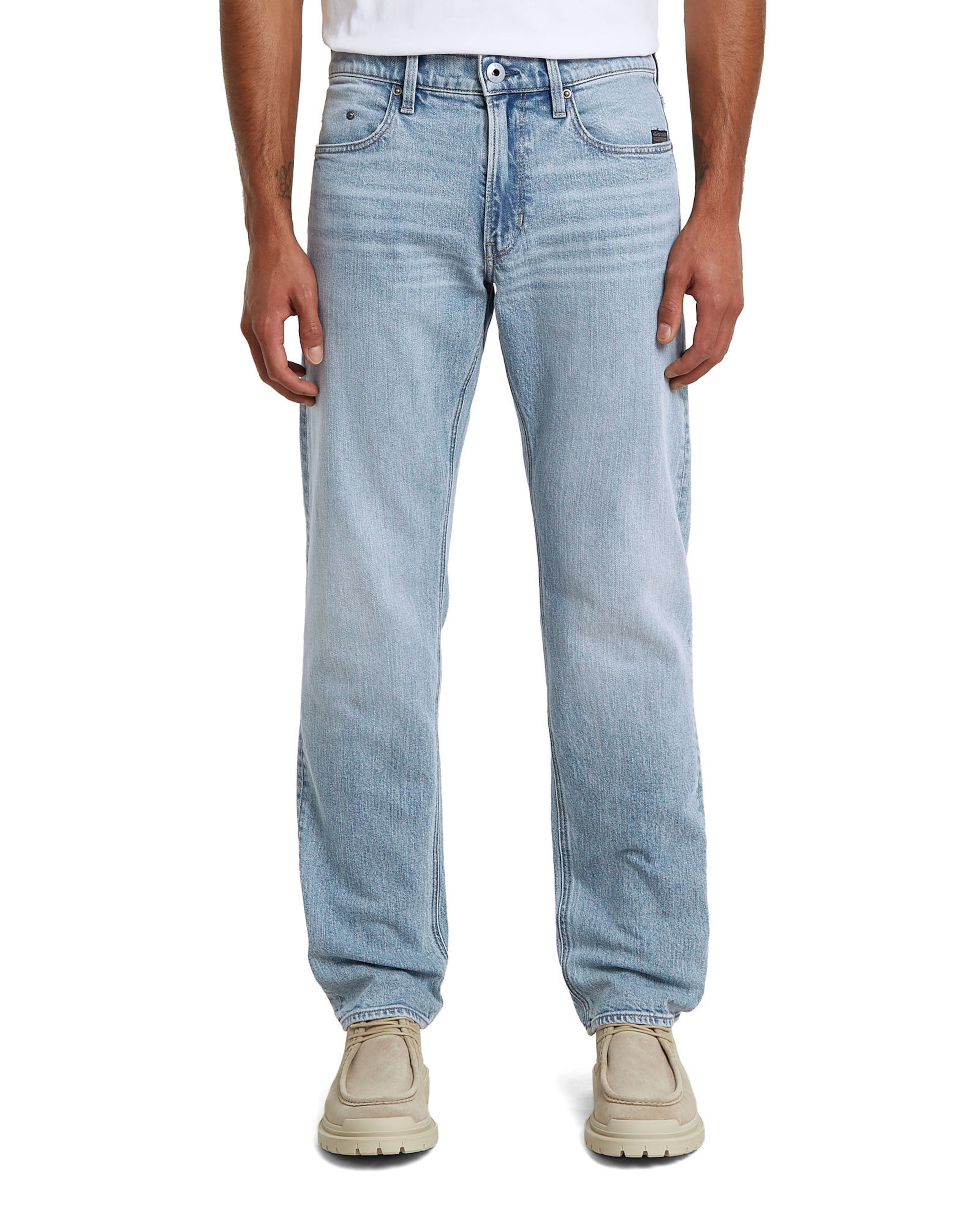 Regular Jean 'Mosa Straight Jeans' G-STAR en bleu : devant