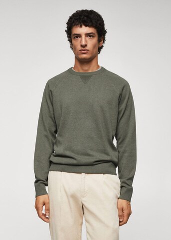 MANGO MAN Sweater in Green: front