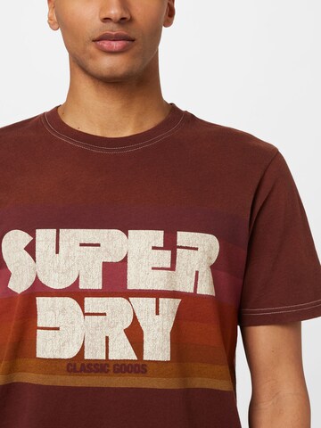 Superdry T-Shirt in Braun