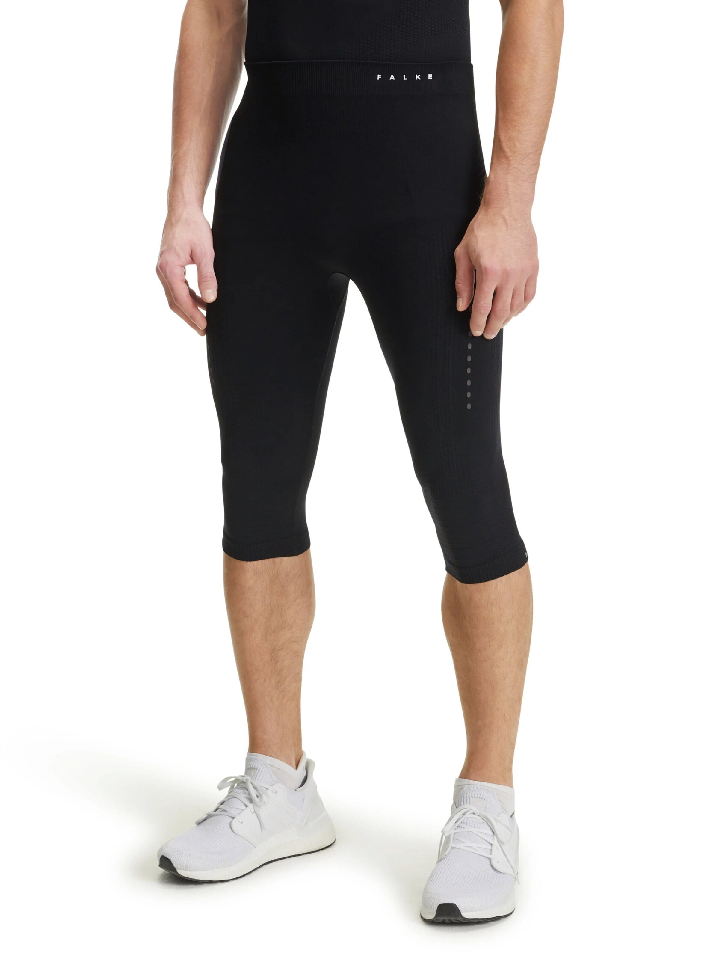 FALKE Skinny Sporthose 'Impulse Running' in Schwarz: Vorderseite
