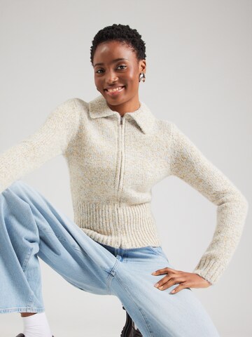 TOPSHOP Knit Cardigan 'VALERIE' in Beige: front