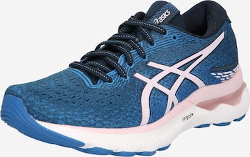 ASICS Маратонки за бягане 'Gel-Nimbus 24' в синьо: отпред