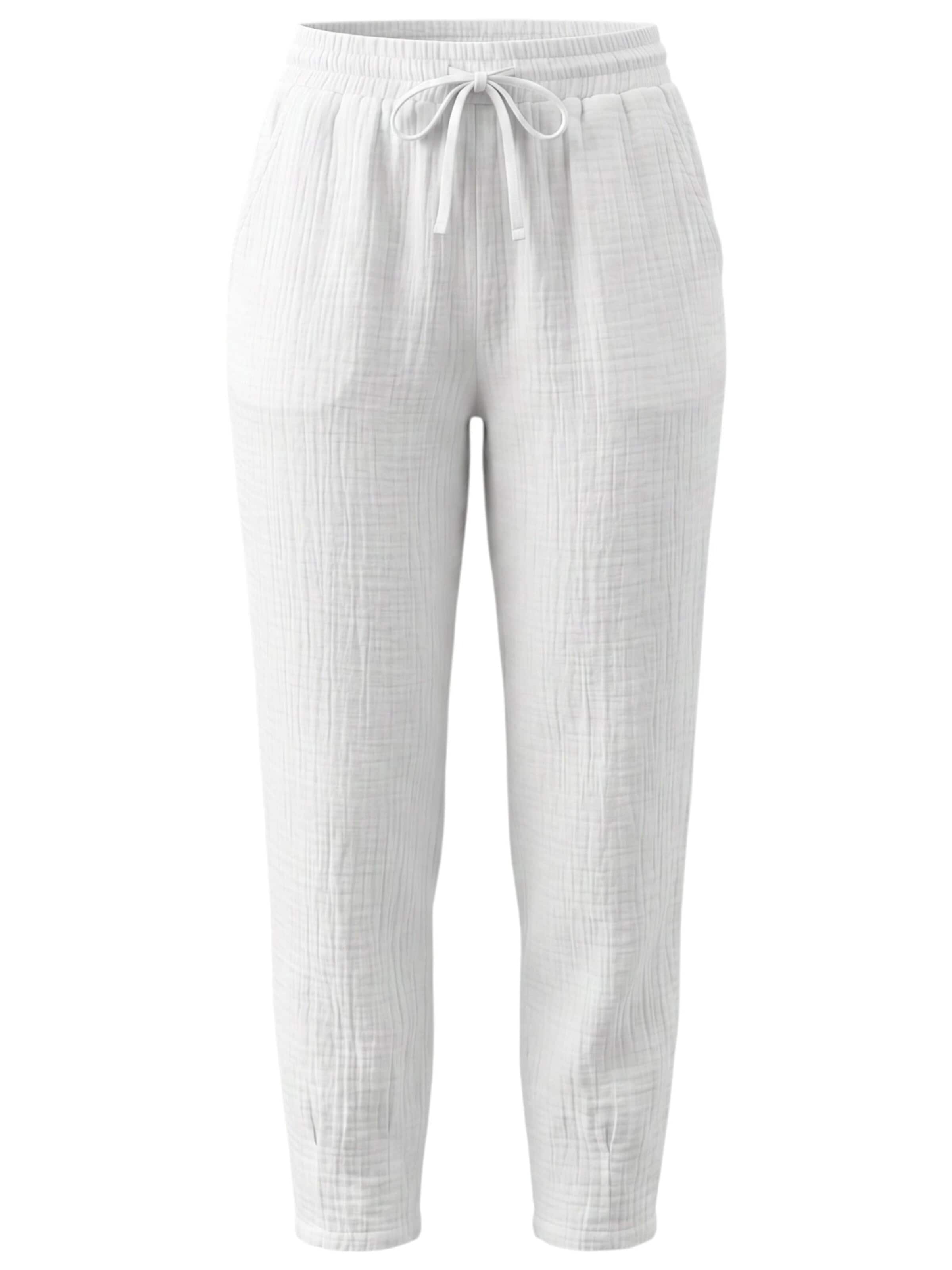 WENOR - Tapered Pantalón 'TANORA' en blanco: frente