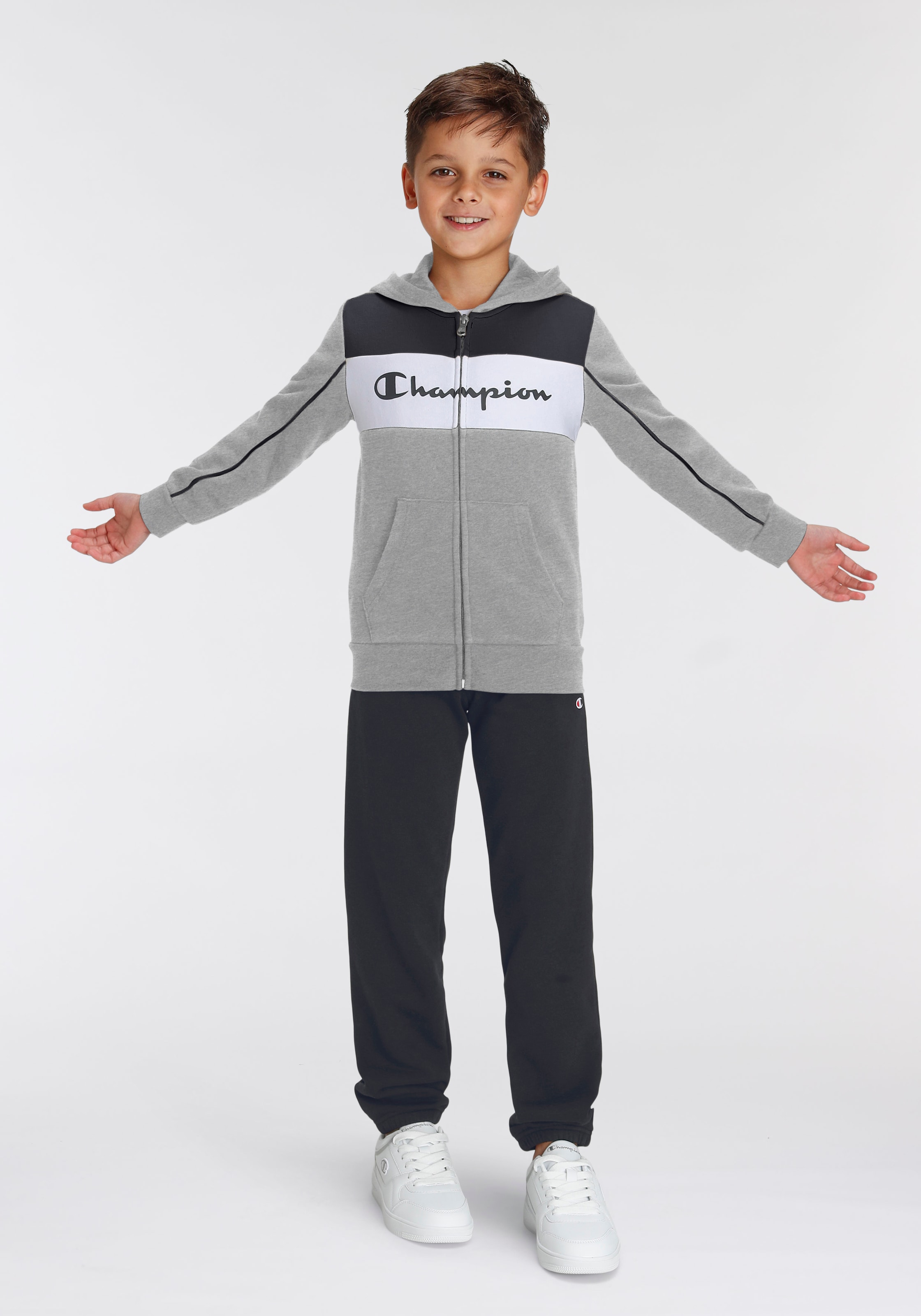 Grey champion tracksuit online