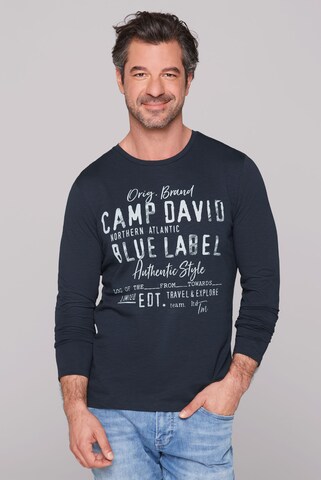 CAMP DAVID Shirt in Blue: front