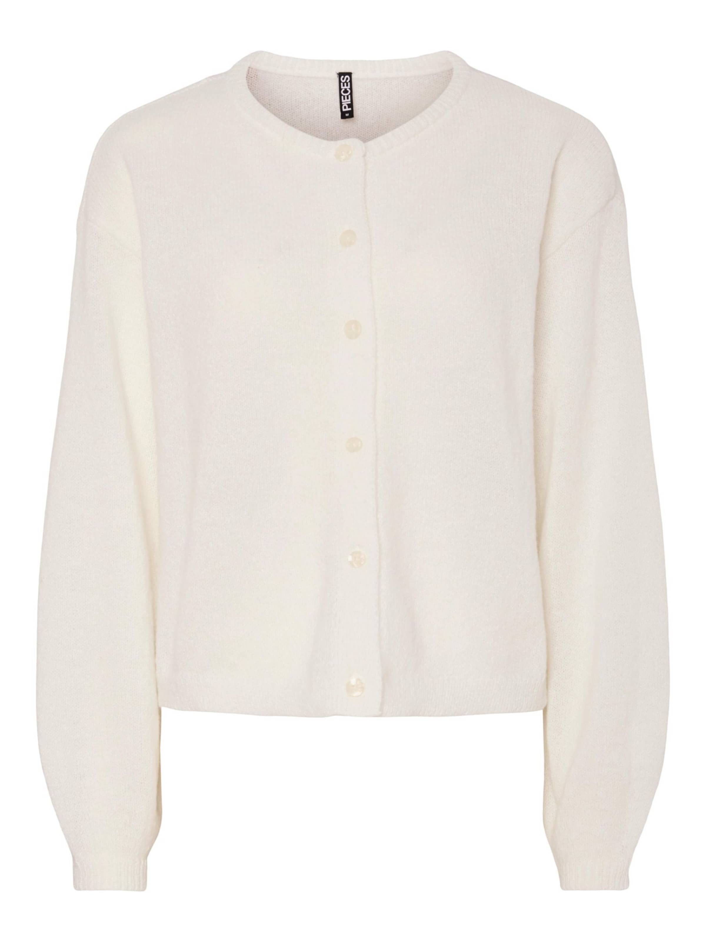 PIECES Вязаная кофта 'PCIda' в Белый: спереди