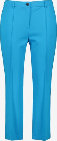 SAMOON Regular Trousers in Blue: front