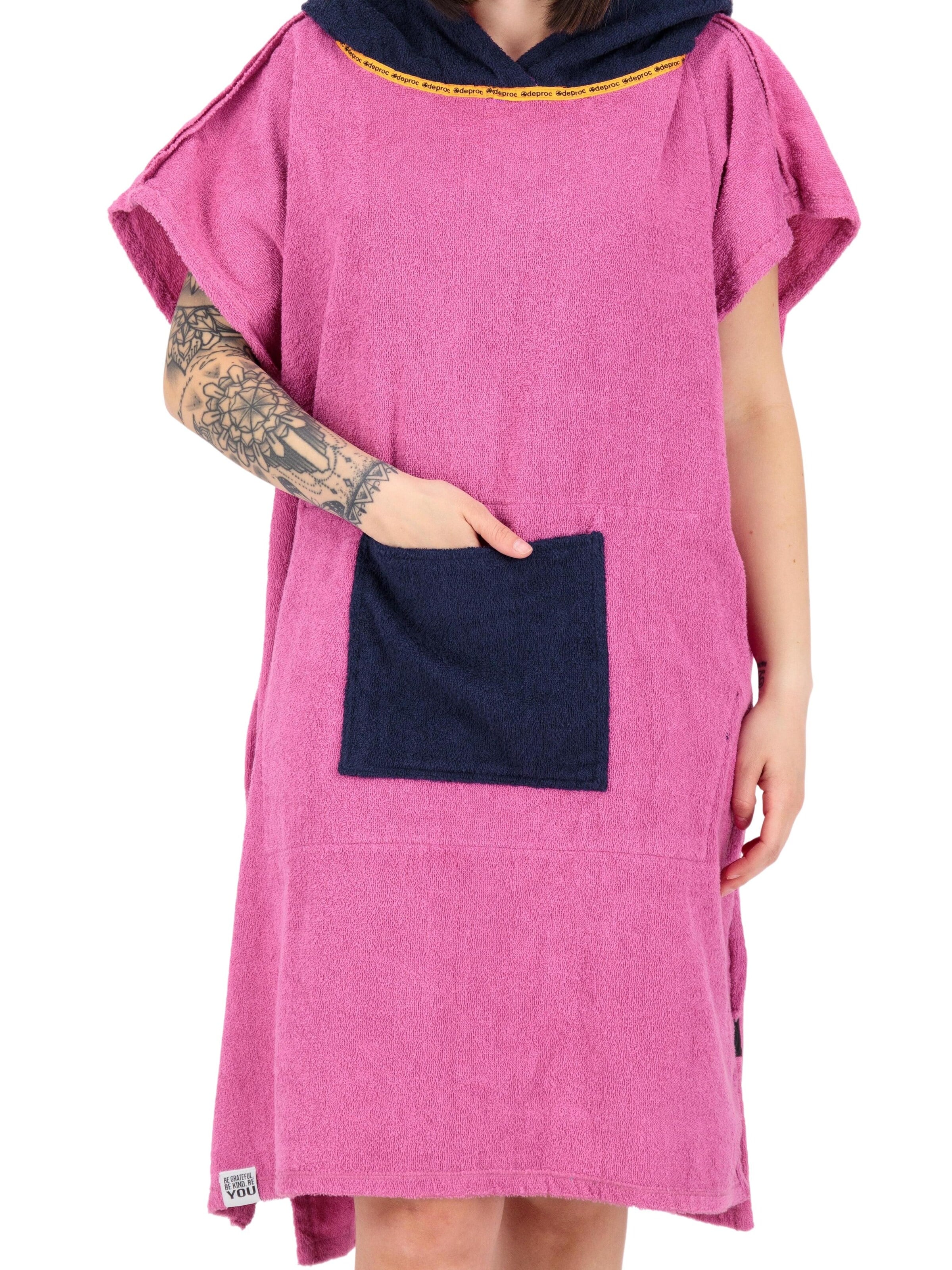 deproc Bathrobe long 'PARLEE BEACH' in Pink