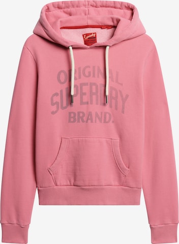 Superdry Sweatshirt in Roze: voorkant