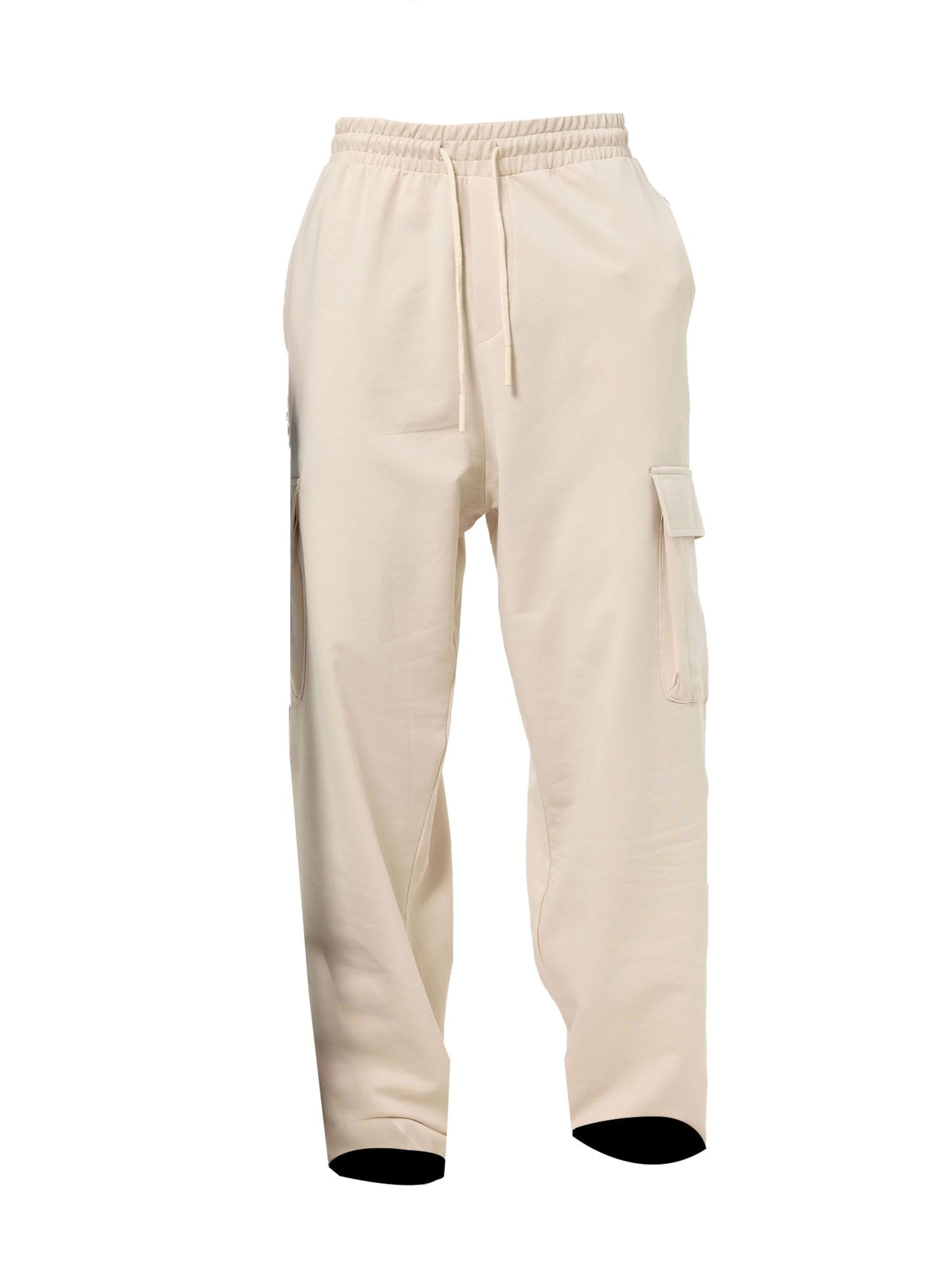 VAMOS CLO Loosefit Cargobukser i grå: forside