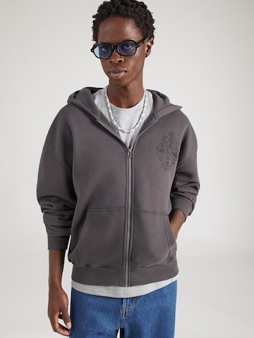 HOLLISTER Jopa na zadrgo | črna barva