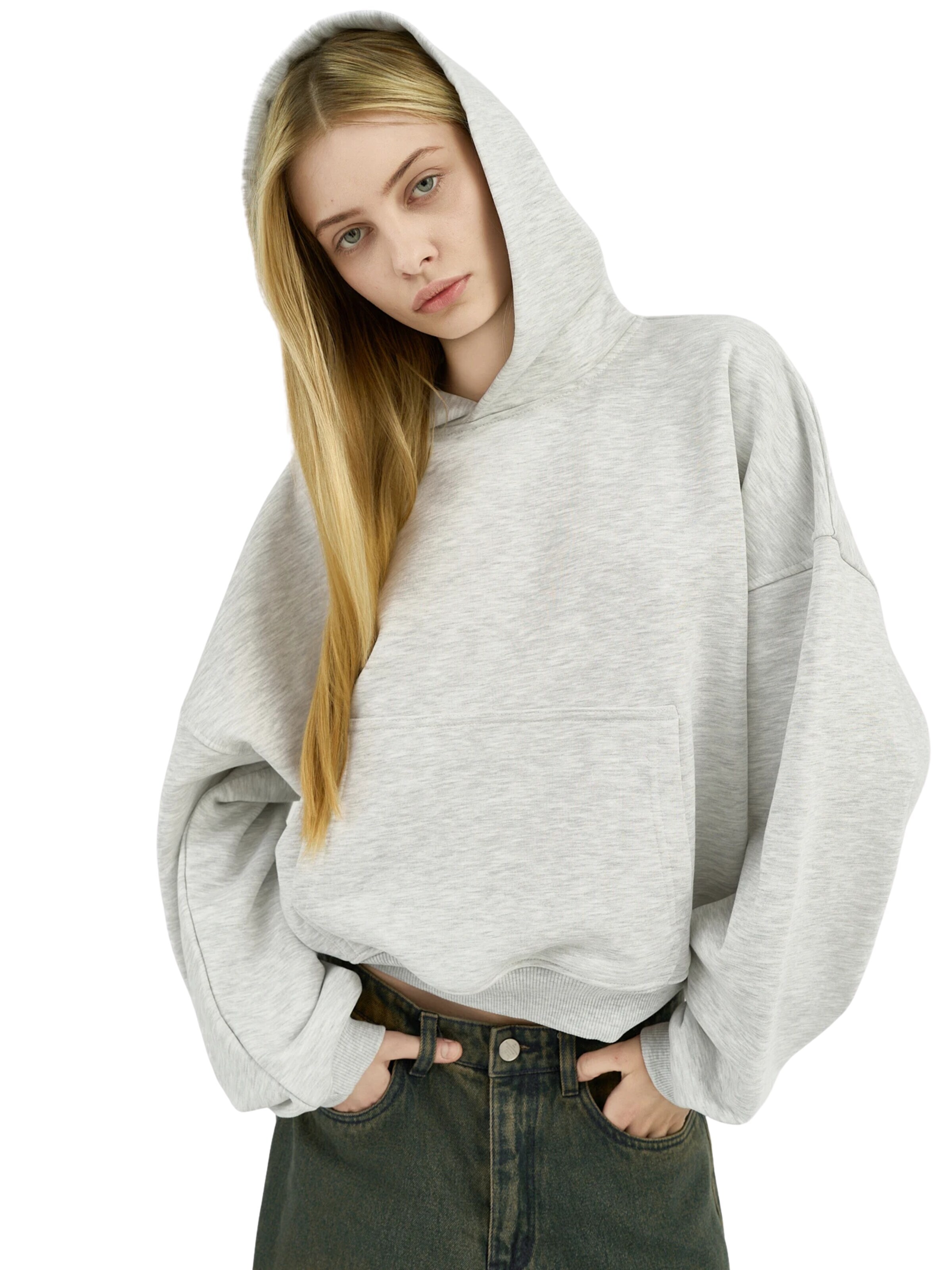 2005 Bluzka sportowa 'Uniform Hoodie - Heather Grey' w kolorze szary: przód