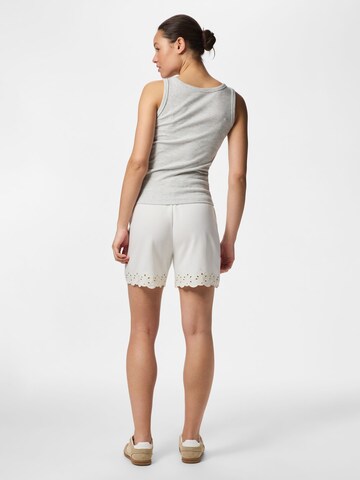 PIECES - Loosefit Pantalón 'PCChilli' en blanco