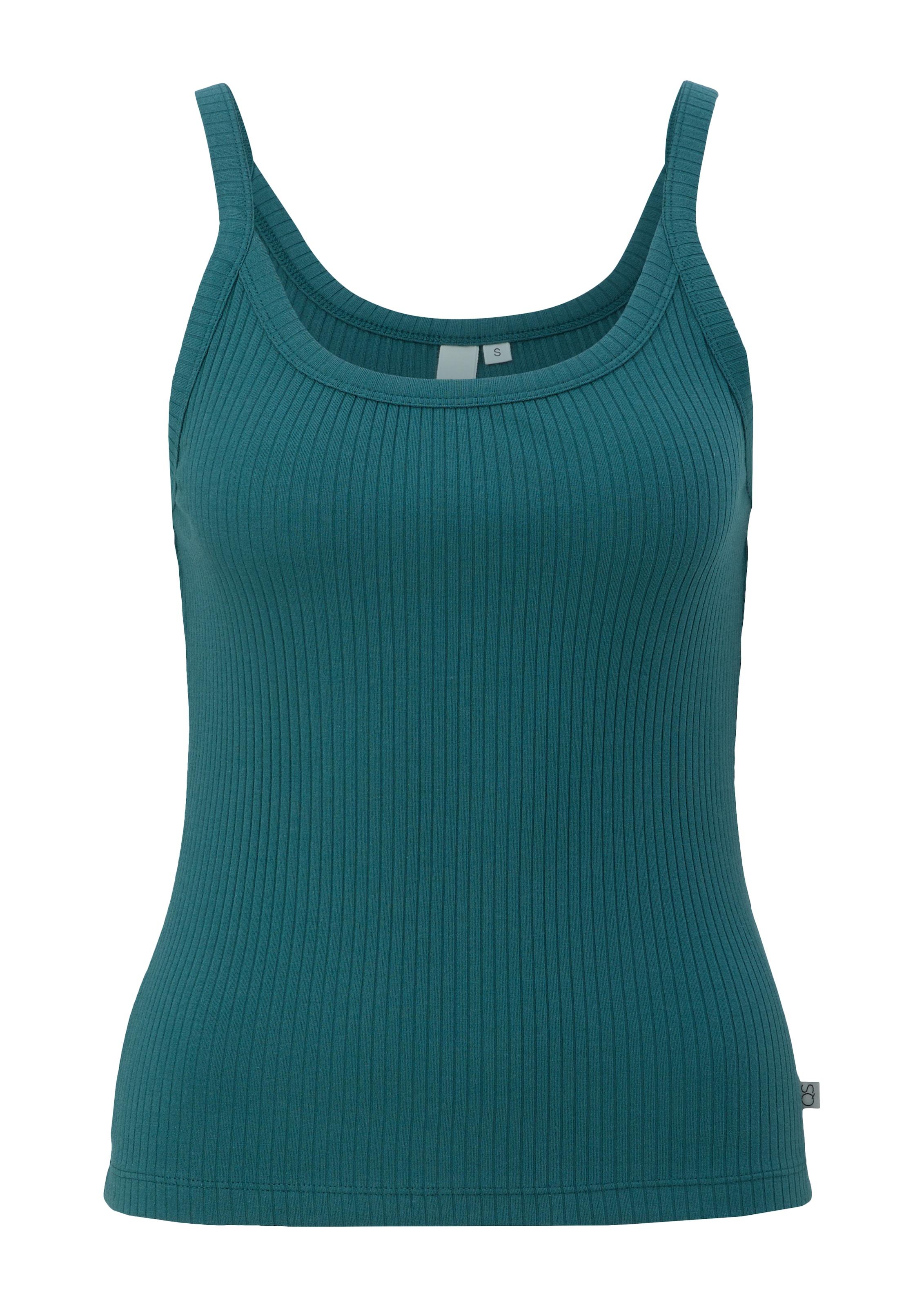QS Top in Blau: Vorderseite