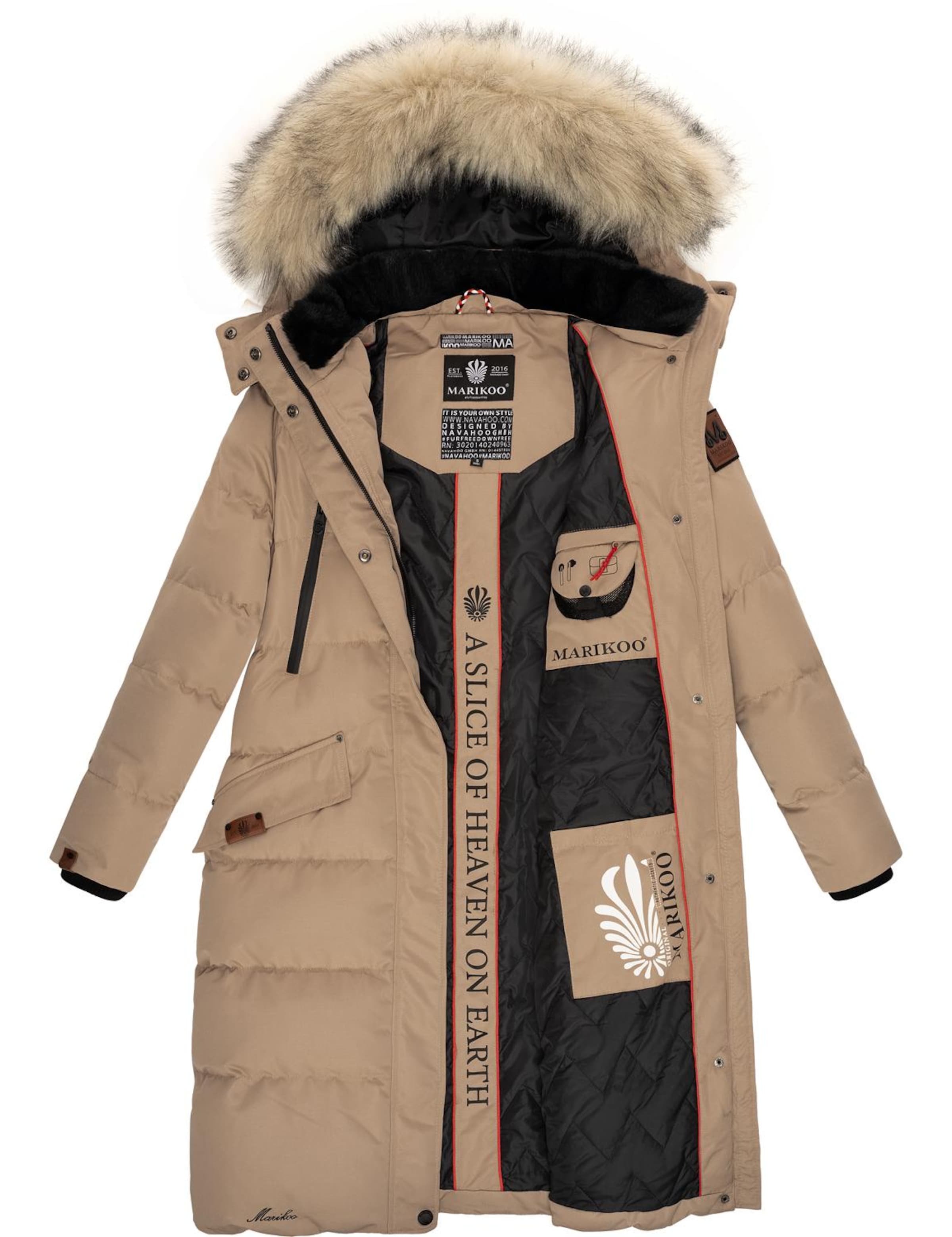 Manteau d’hiver 'Schneesternchen' MARIKOO en beige