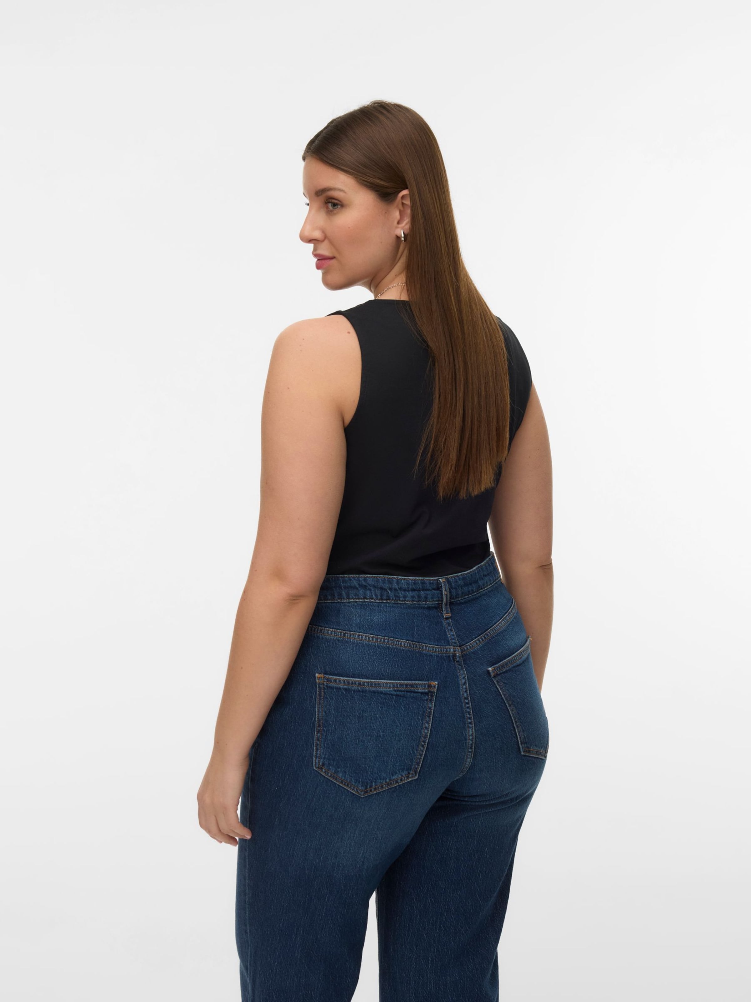 Vero Moda Curve Top in Zwart