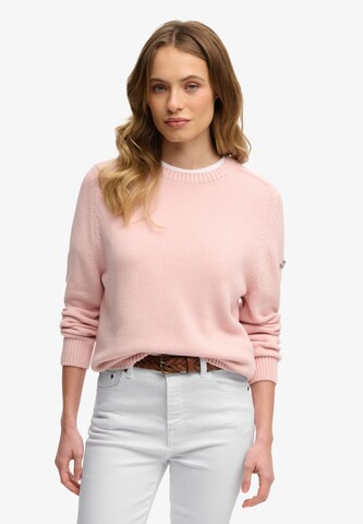 Pull-over Superdry en rose : devant