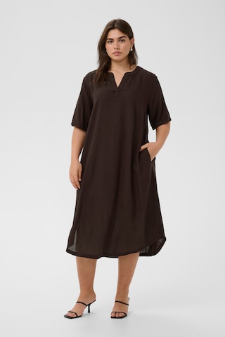 KAFFE CURVE Kleid 'KCmille' in Braun