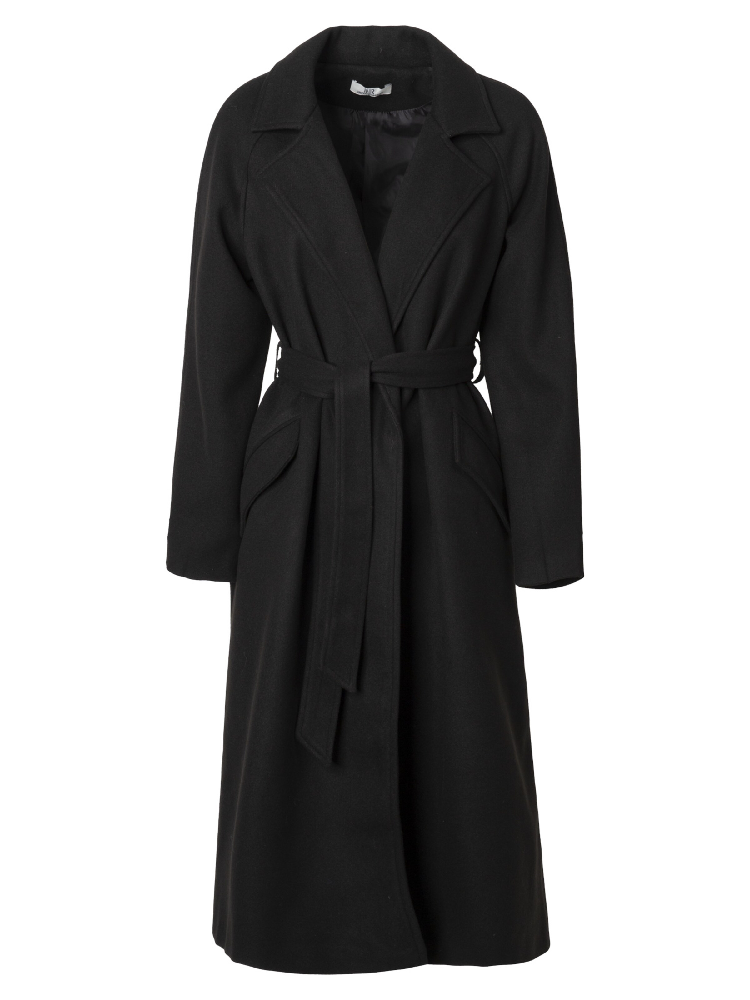 Influencer Kevad-sügismantel, värv must: eest vaates