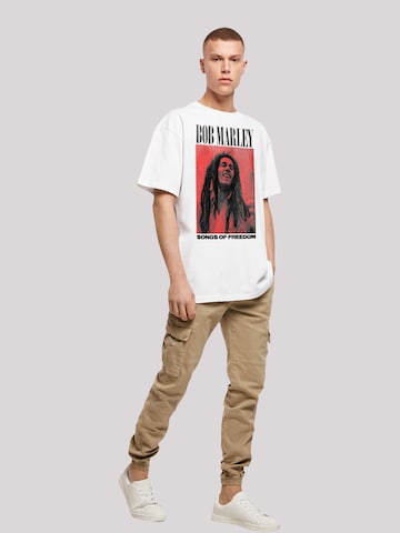 T-Shirt 'Bob Marley ' F4NT4STIC en blanc