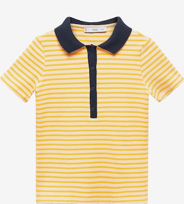 MANGO Poloshirt 'ALMOND' in Gelb: predná strana