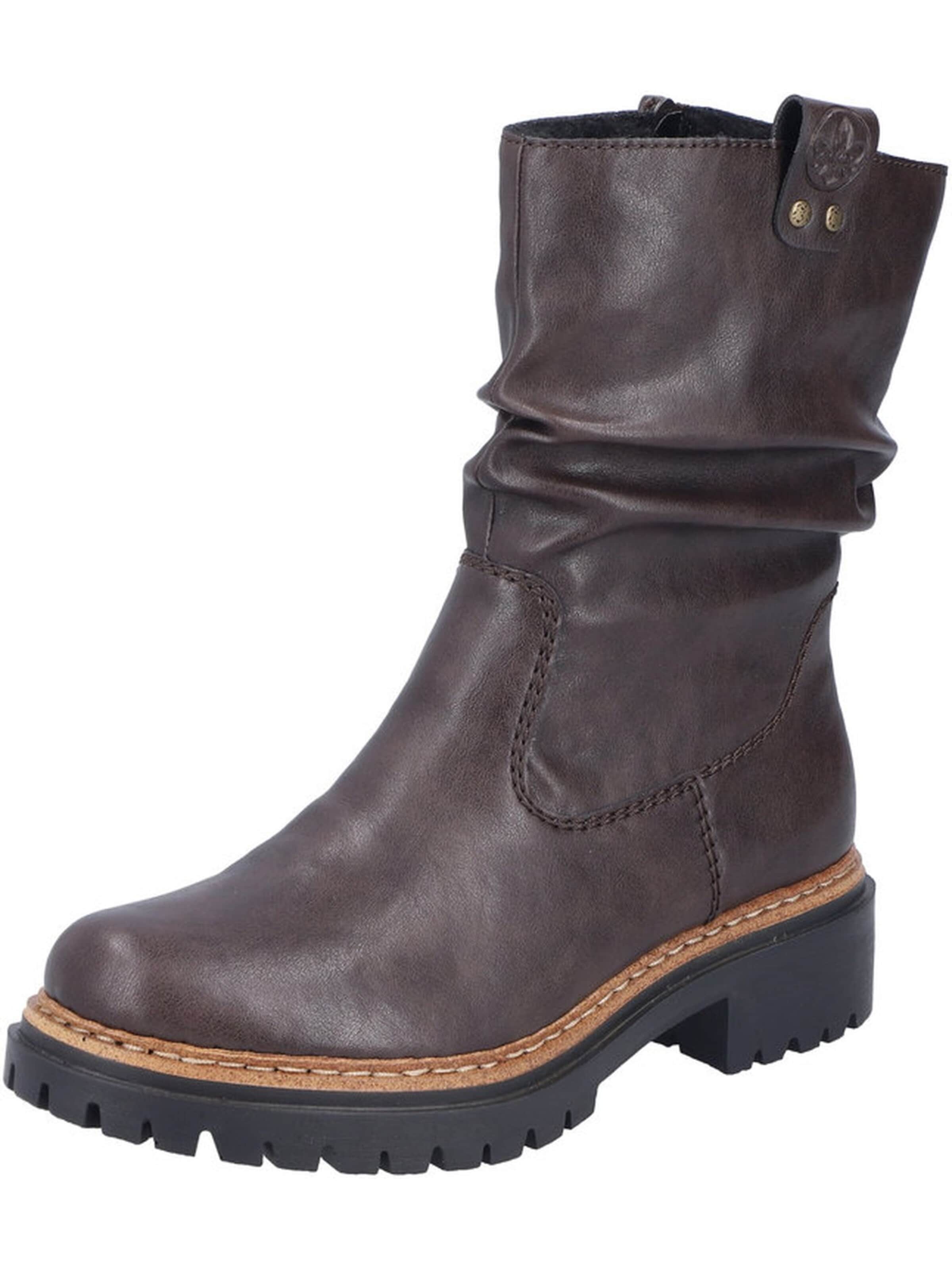Rieker Bottines en 40 en brun foncé, Vue avec produit