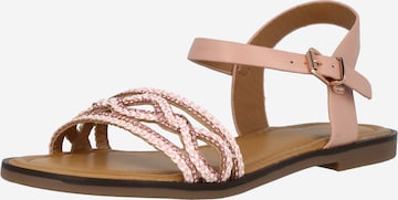 ABOUT YOU Sandals 'Lenja' in Pink: front