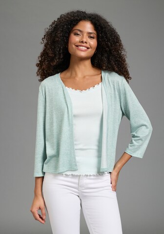 FLASHLIGHTS Knit Cardigan in Green: front