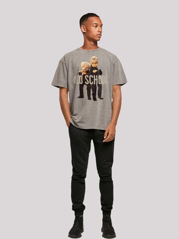 F4NT4STIC Shirt 'Disney Muppets Waldorf & Statler' in Grey