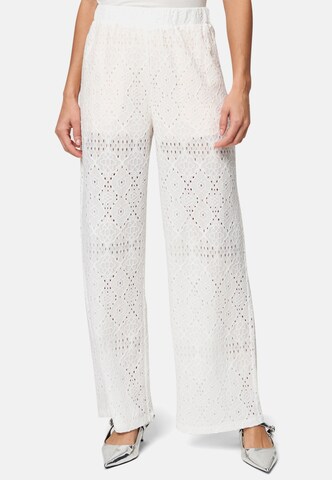 Wide leg Pantaloni di zero in bianco: frontale